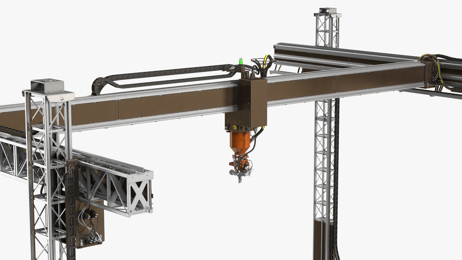 3D Construction 3D Printer Module Rigged for Cinema 4D