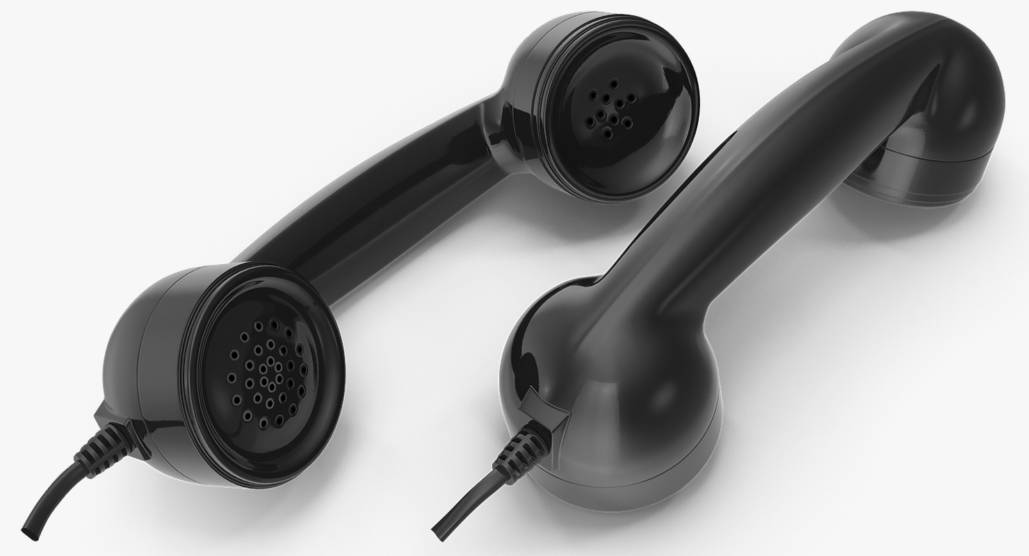 3D Retro Telephone Receiver 2
