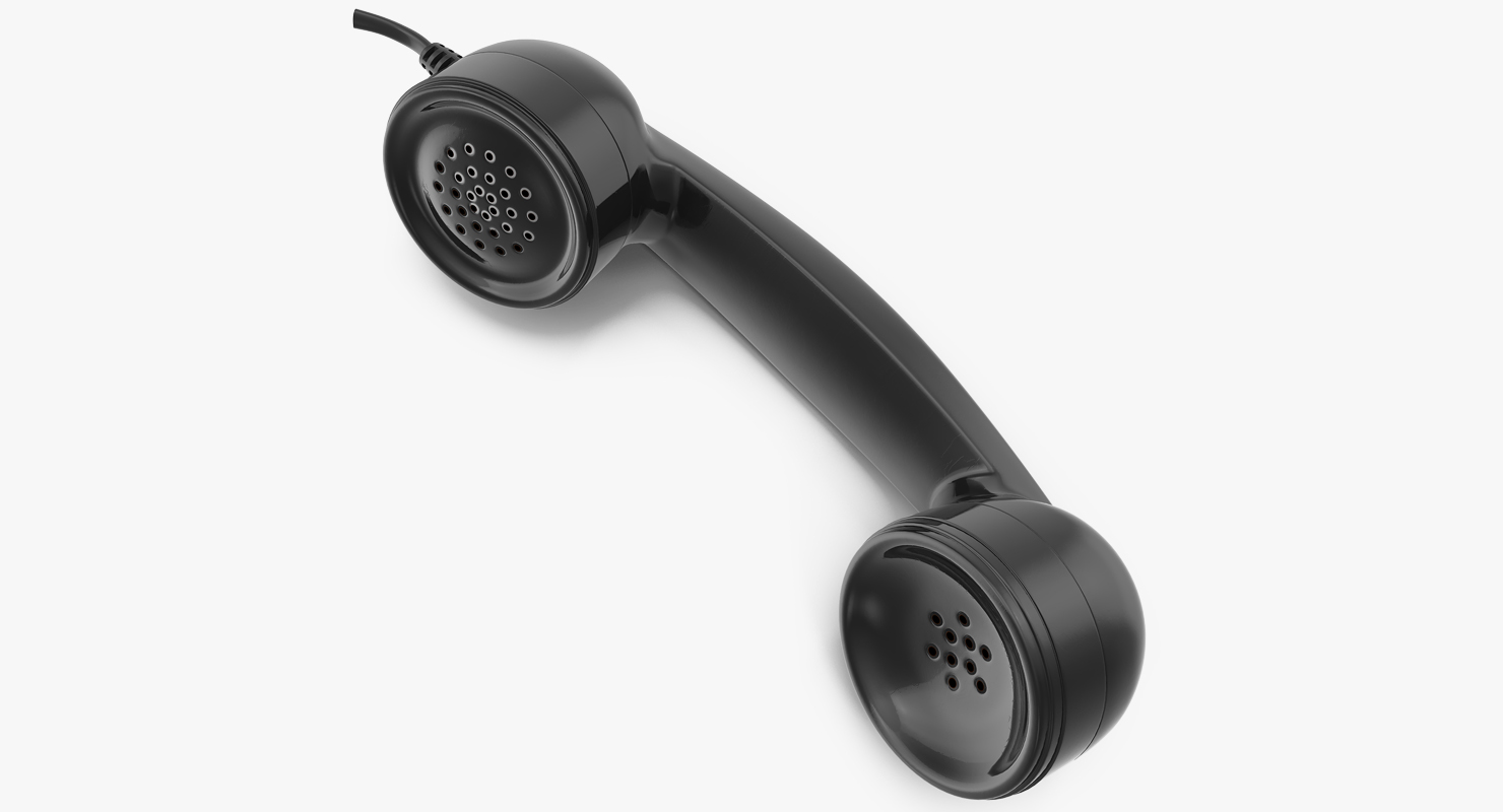 3D Retro Telephone Receiver 2