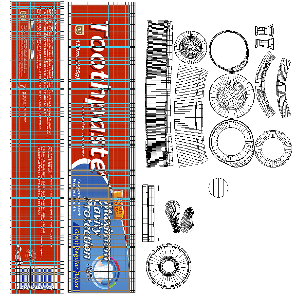 Toothpaste Tube Squeezed 3D model