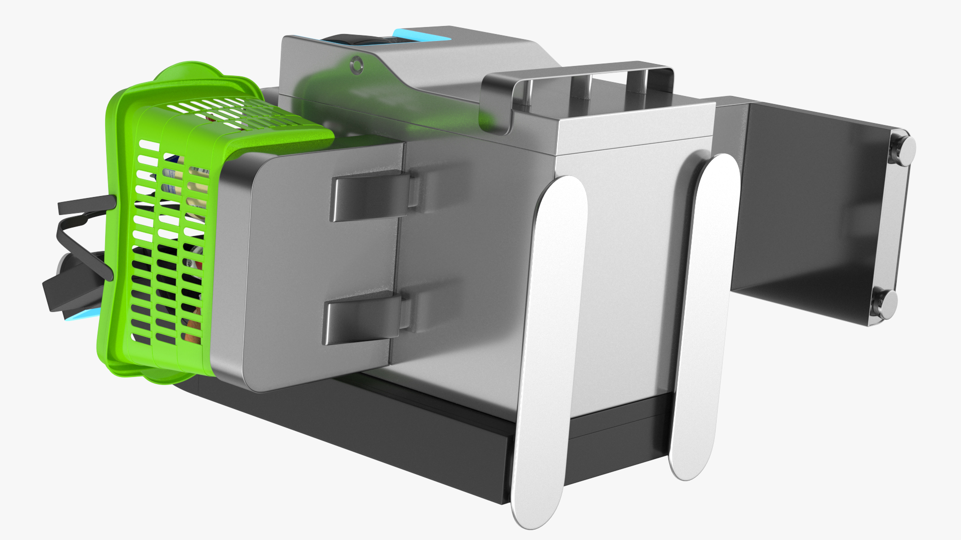 Toshiba Self Checkout System with Shopping Basket 3D model