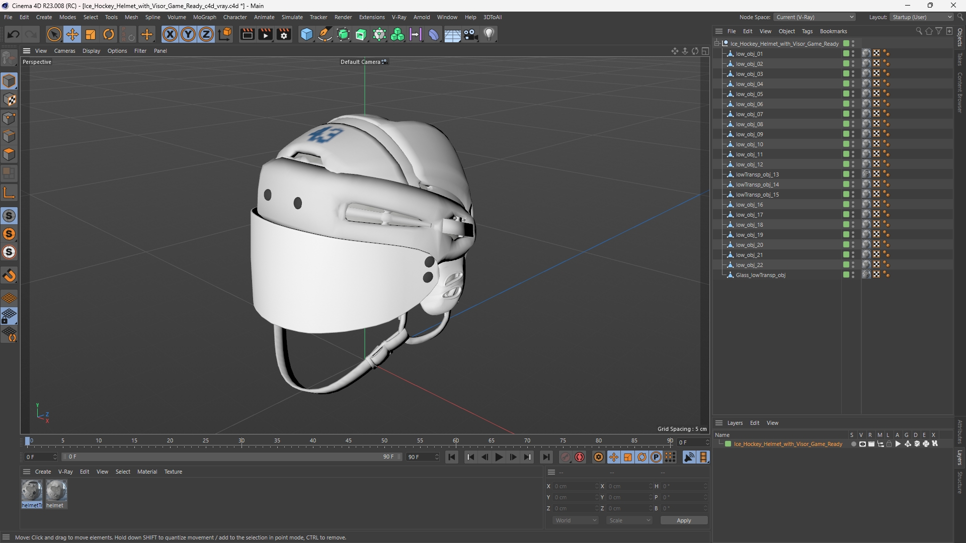 Ice Hockey Helmet with Visor Game Ready - view 12