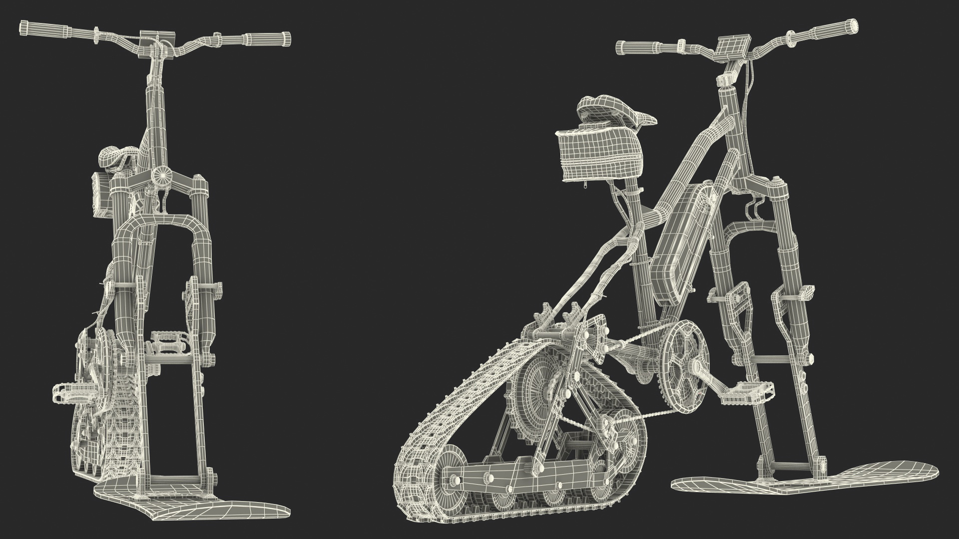 Envo Electric SnowBike 3D