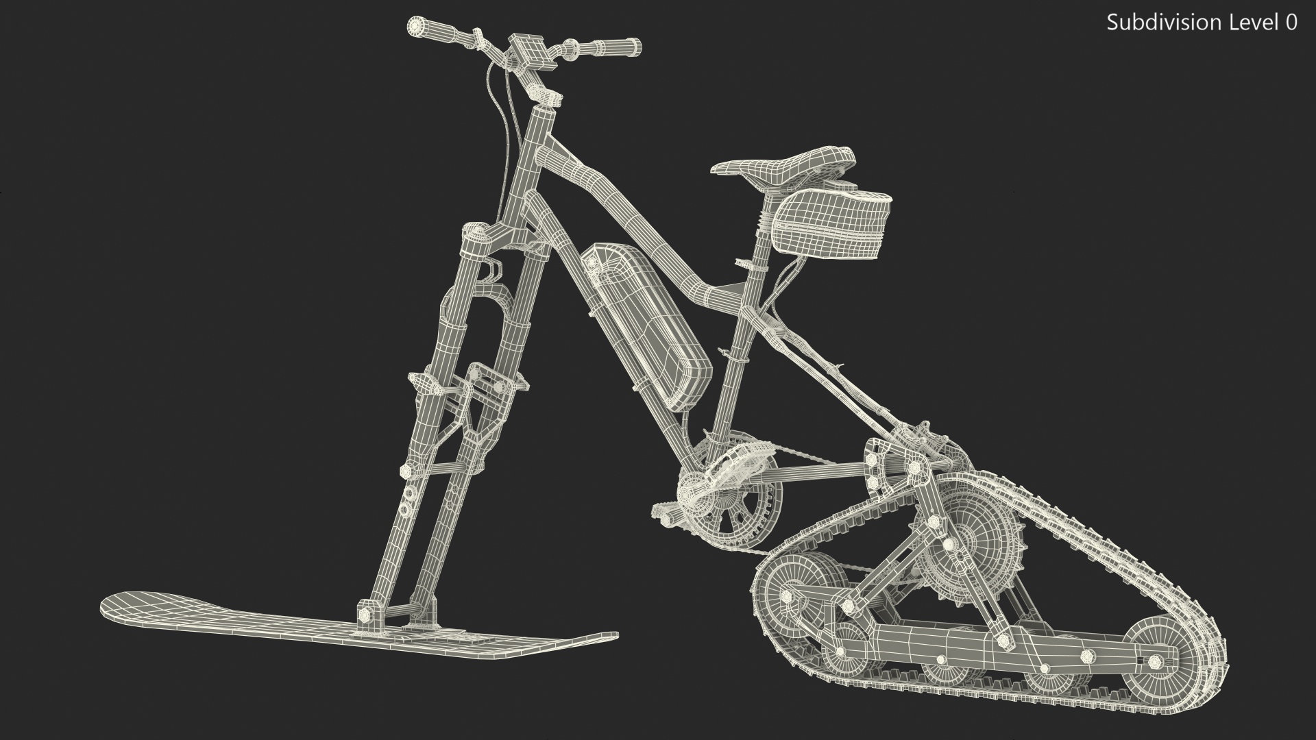 Envo Electric SnowBike 3D