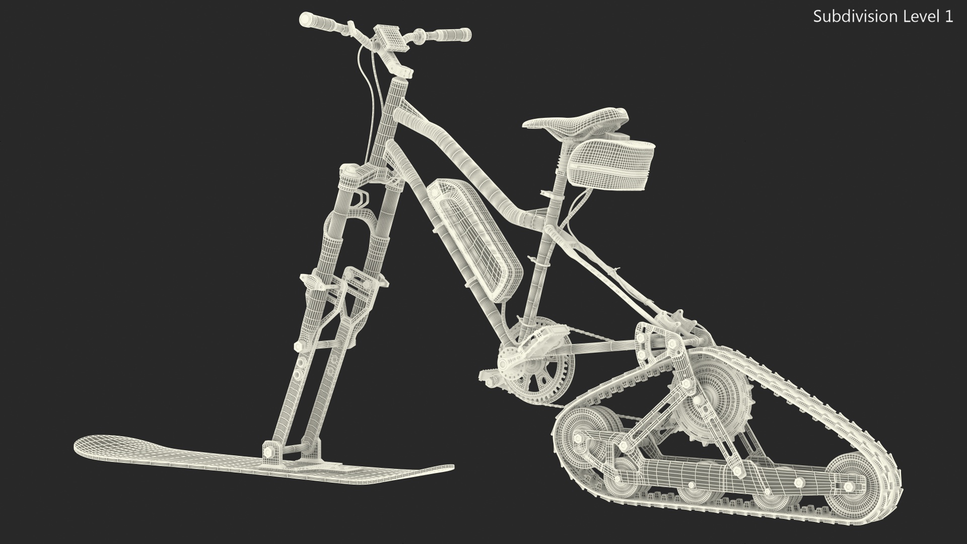 Envo Electric SnowBike 3D