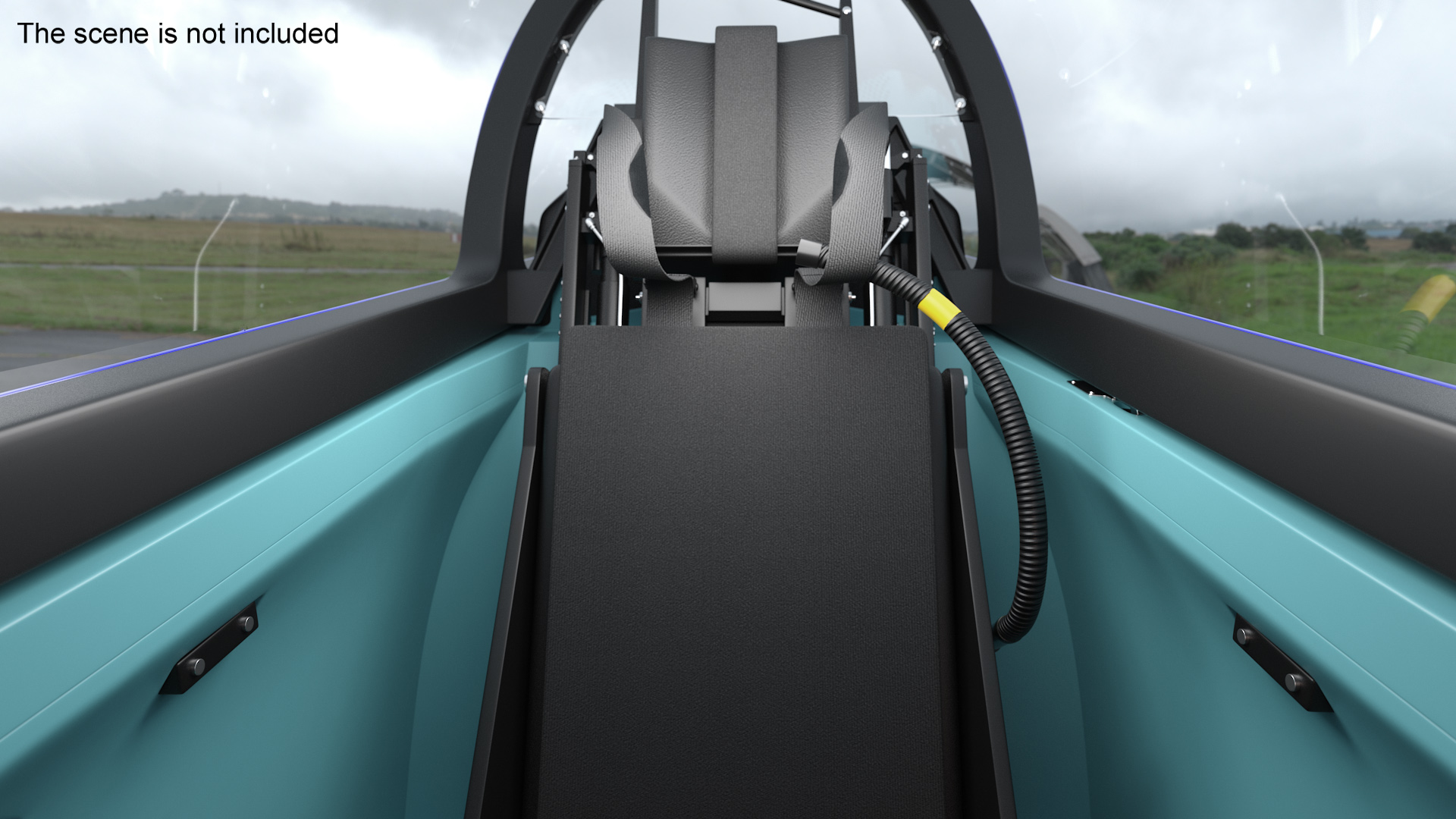 Training Aircraft Blue 3D