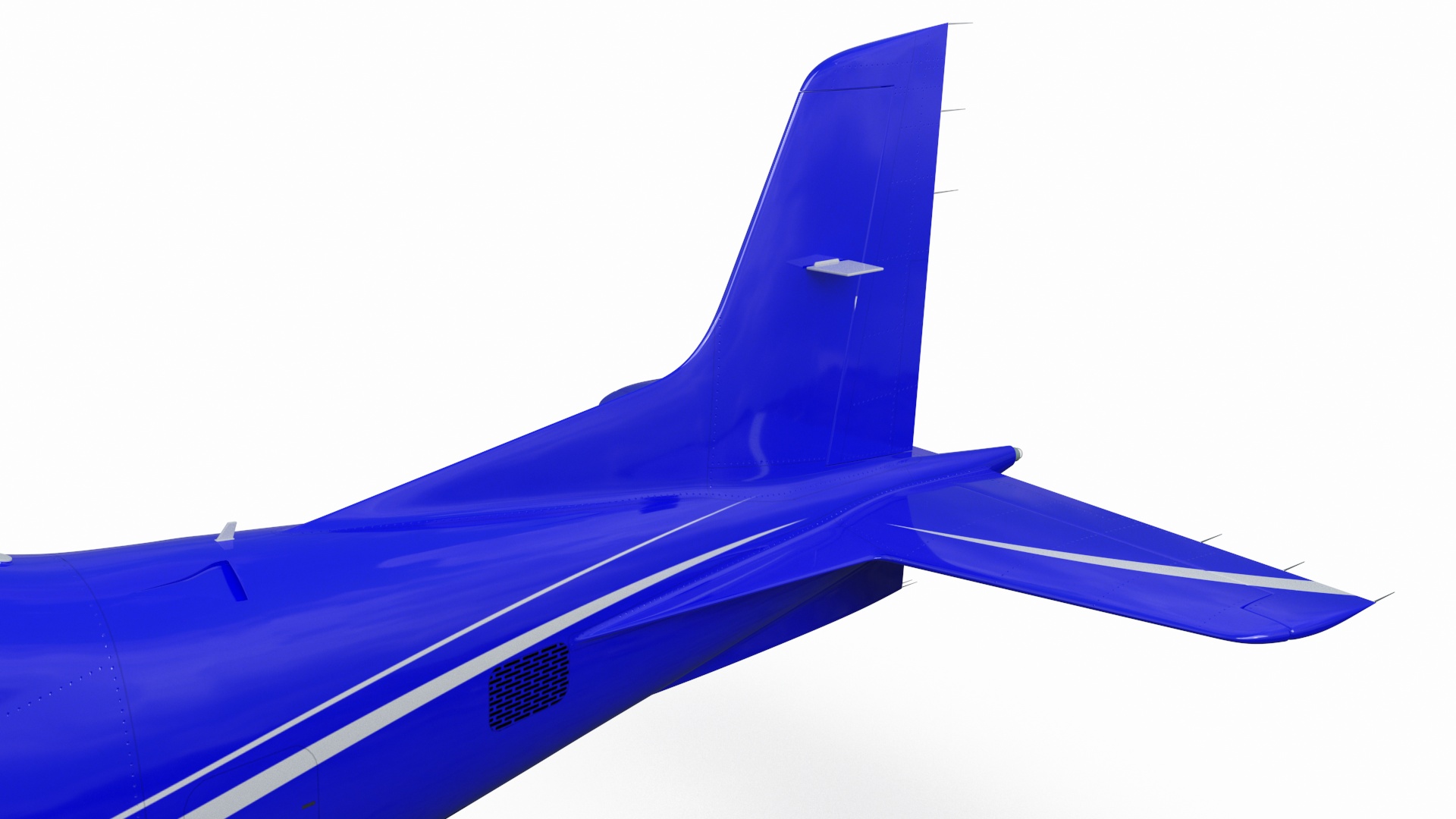 Training Aircraft Blue 3D