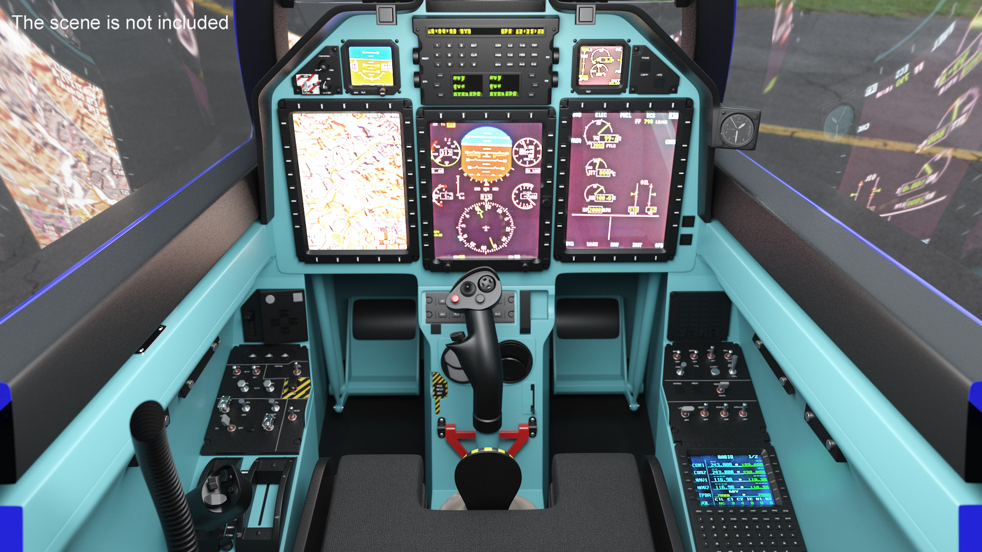 Training Aircraft Blue 3D