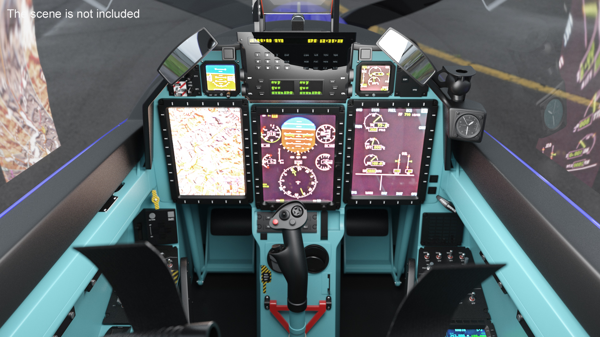 Training Aircraft Blue 3D