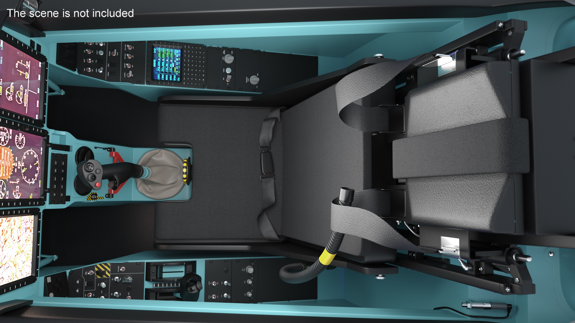Training Aircraft Blue 3D
