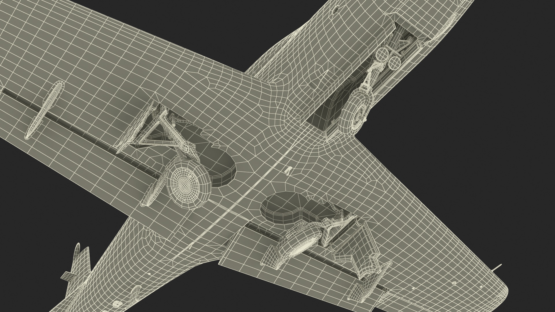 Training Aircraft Blue 3D