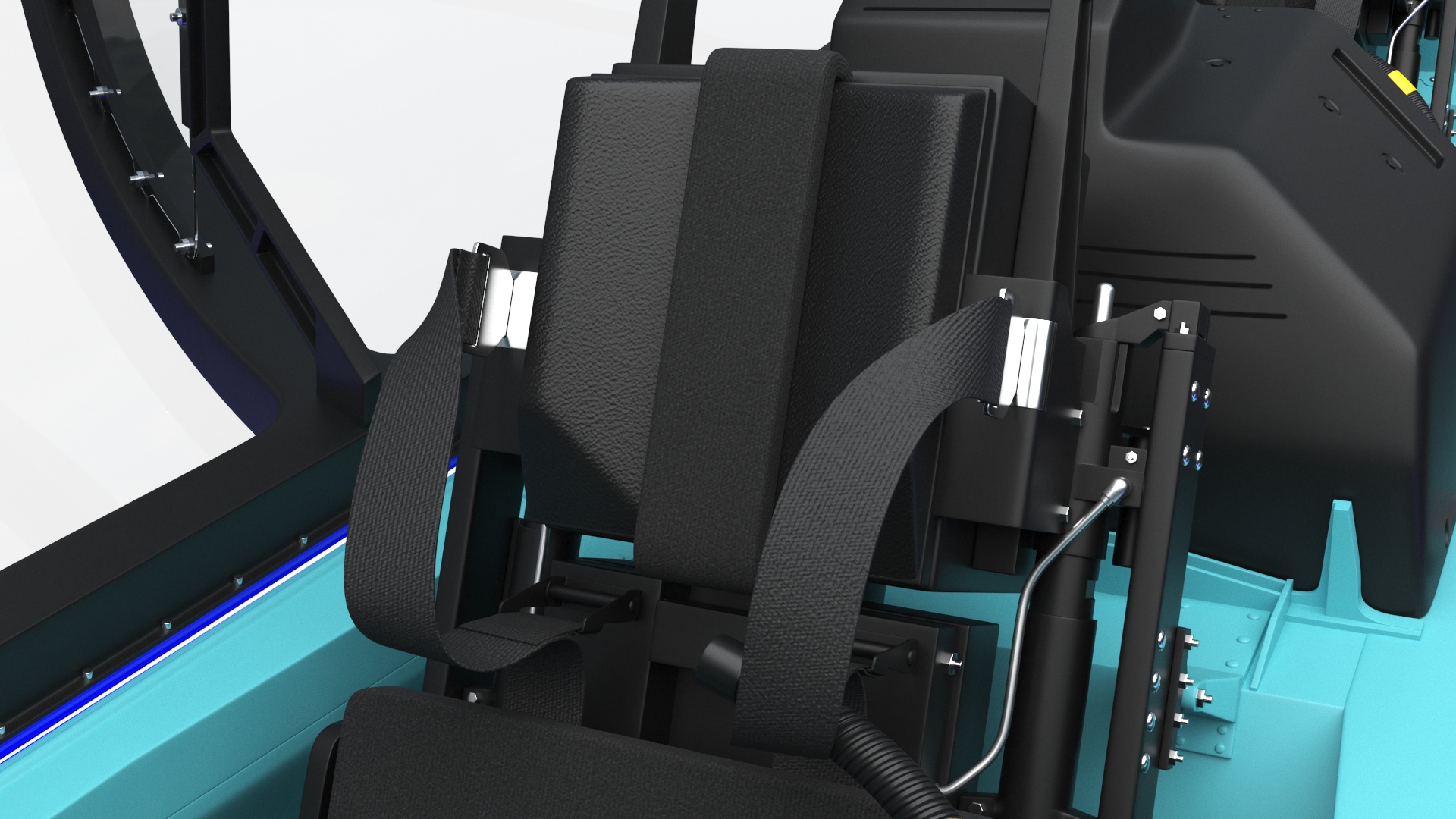 Training Aircraft Blue 3D