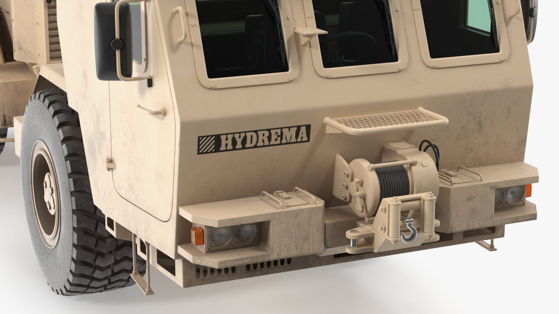 3D model Mine Clearing Vehicle Hydrema 910 Sand Used Rigged