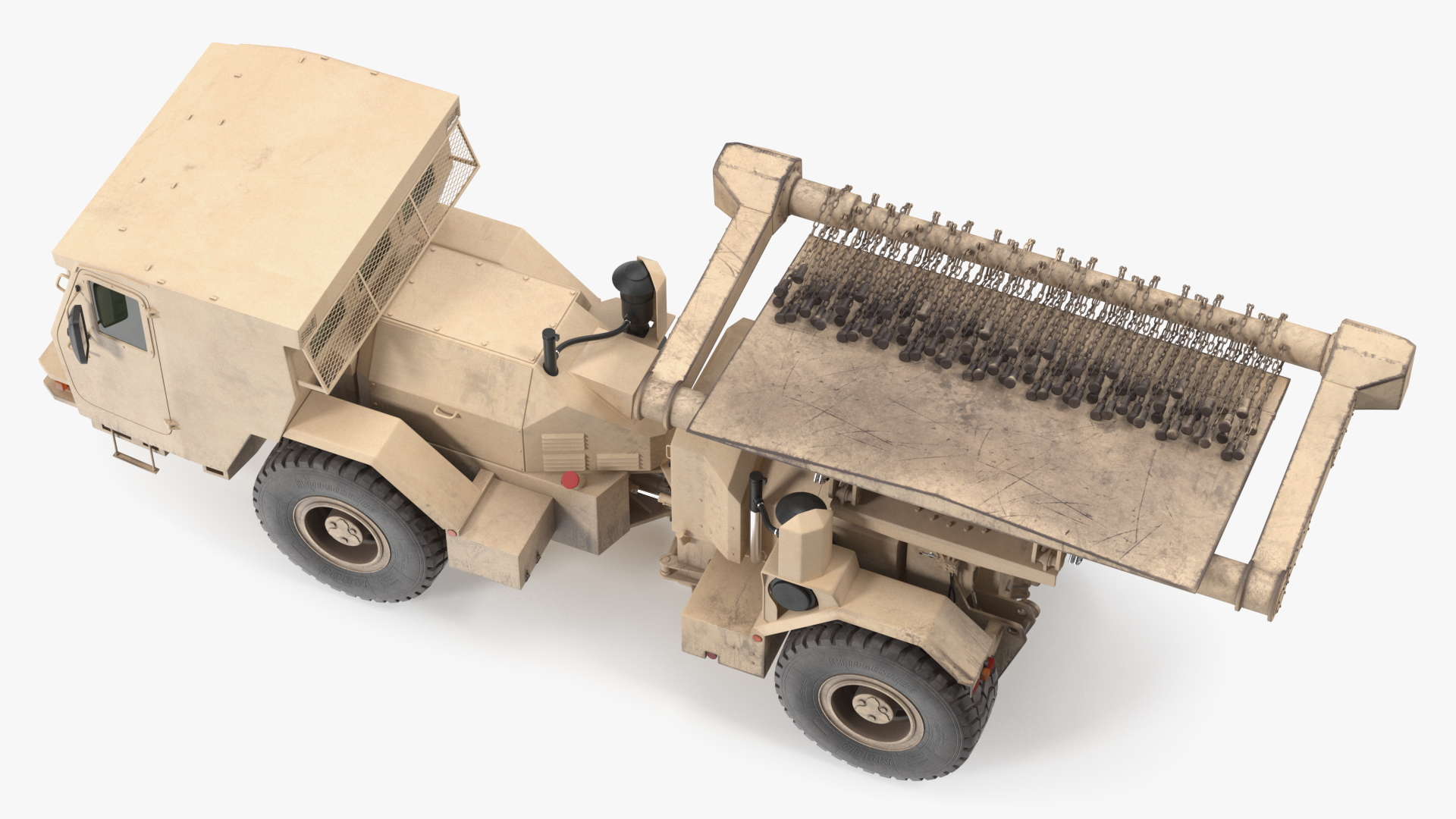 3D model Mine Clearing Vehicle Hydrema 910 Sand Used Rigged