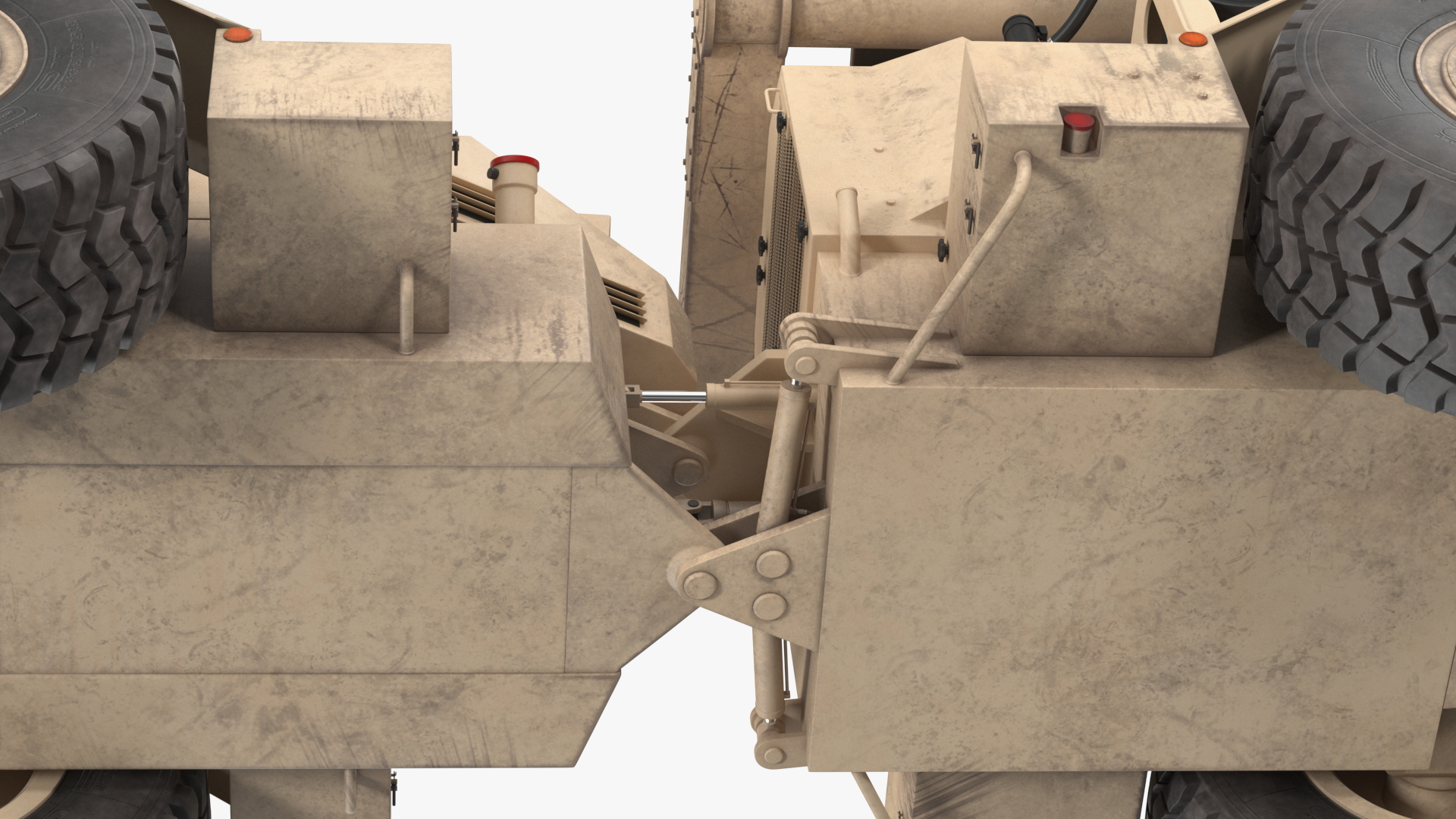 3D model Mine Clearing Vehicle Hydrema 910 Sand Used Rigged