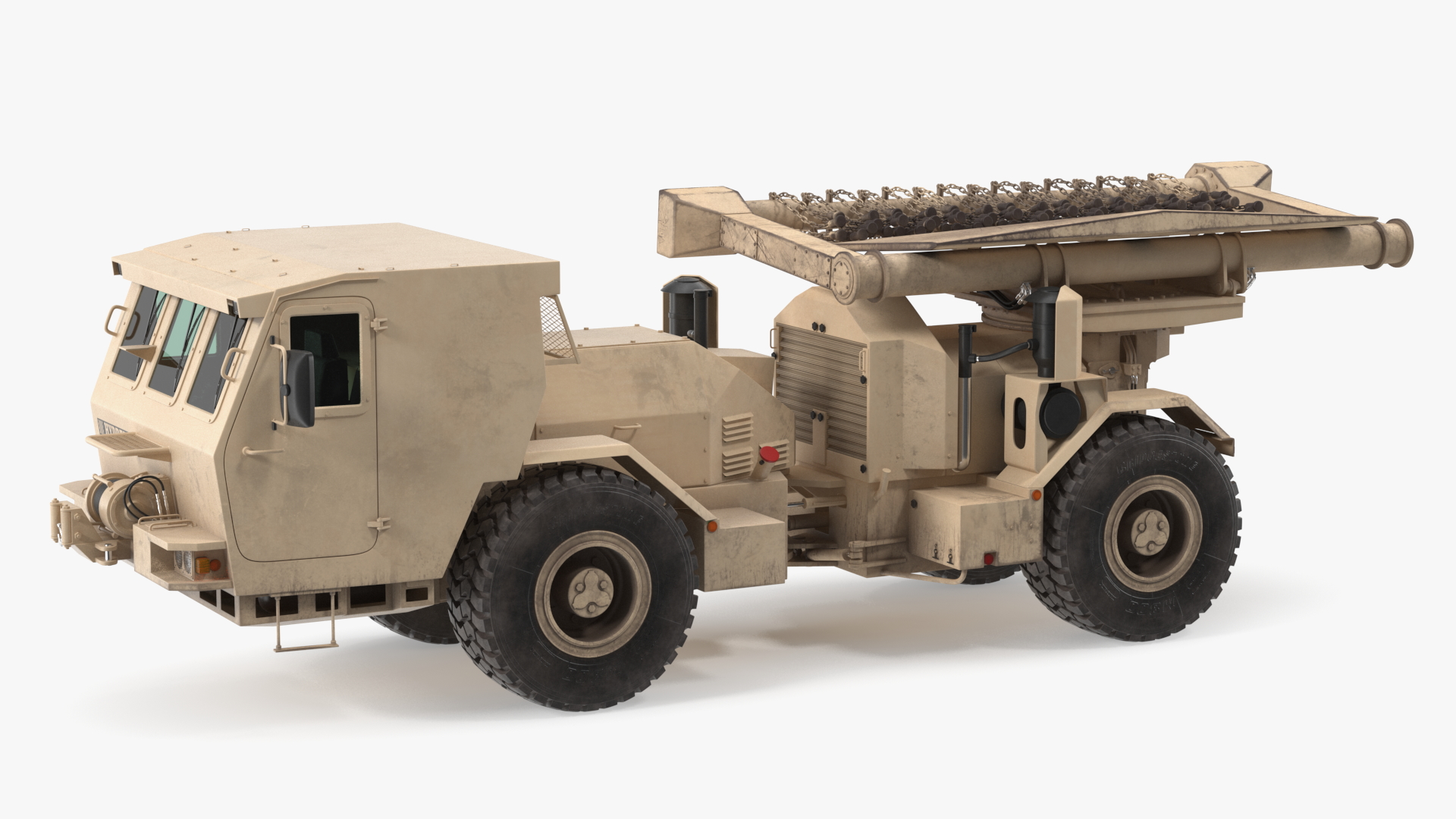 3D model Mine Clearing Vehicle Hydrema 910 Sand Used Rigged