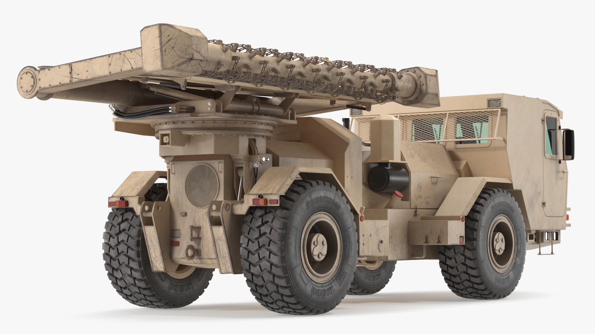 3D model Mine Clearing Vehicle Hydrema 910 Sand Used Rigged
