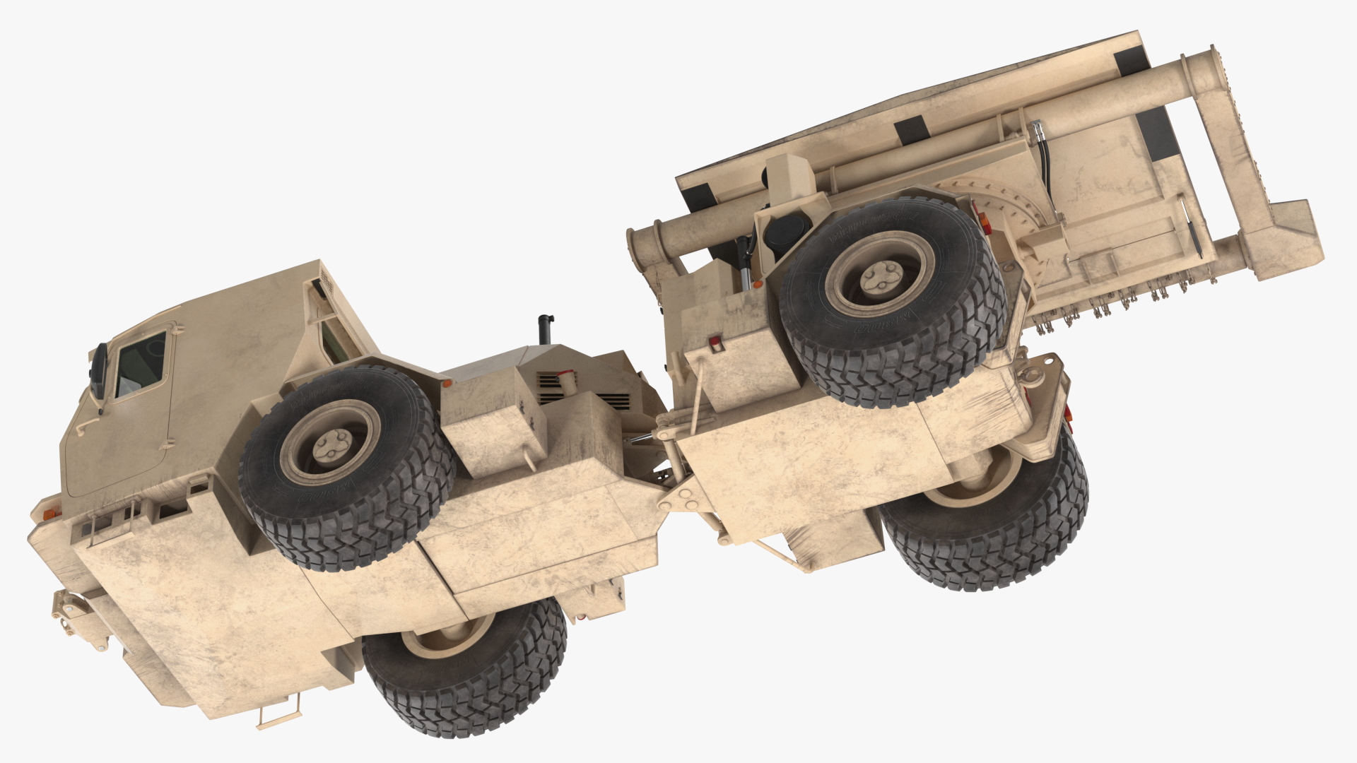 3D model Mine Clearing Vehicle Hydrema 910 Sand Used Rigged