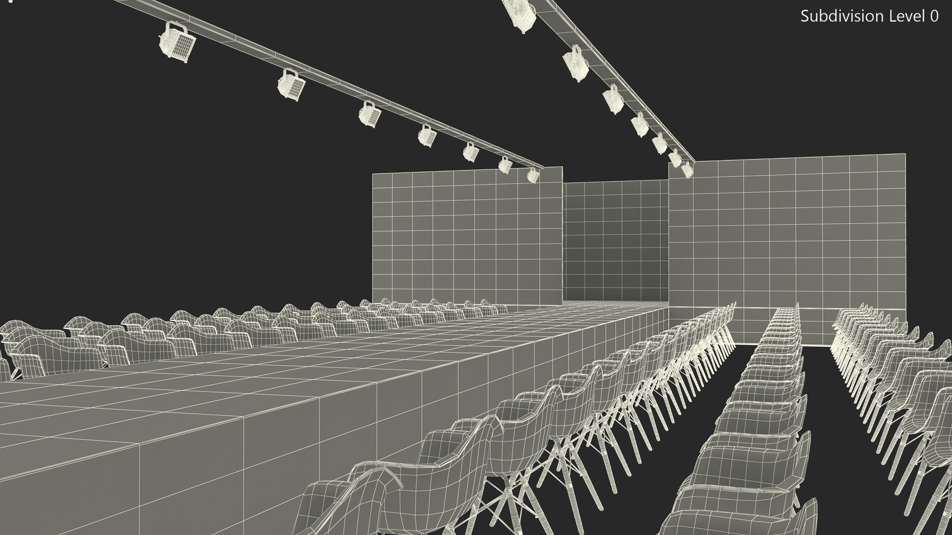 3D model Fashion Runway Stage