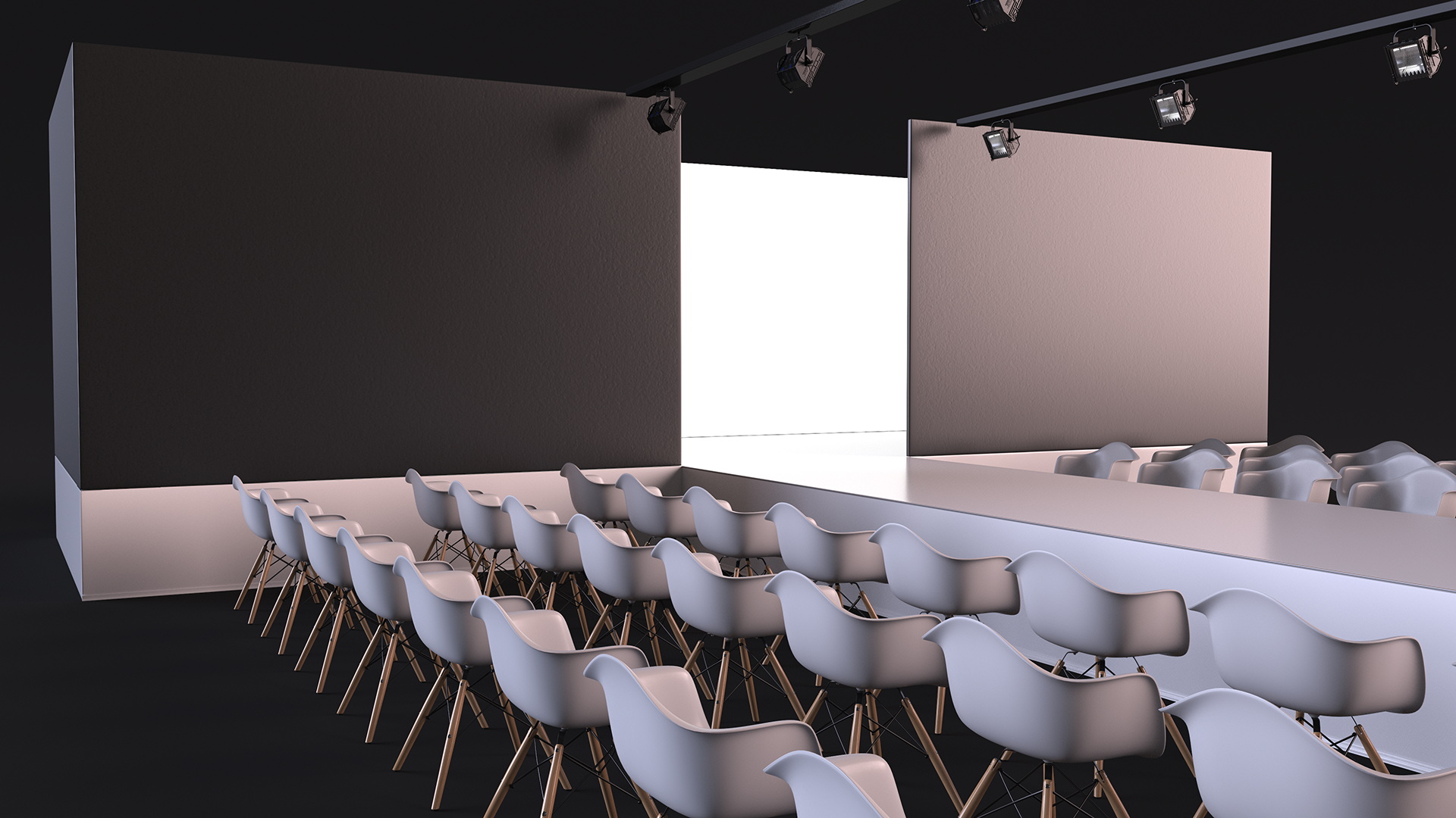 3D model Fashion Runway Stage