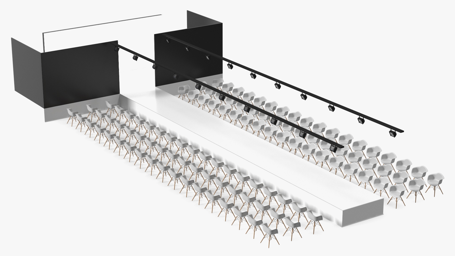 3D model Fashion Runway Stage
