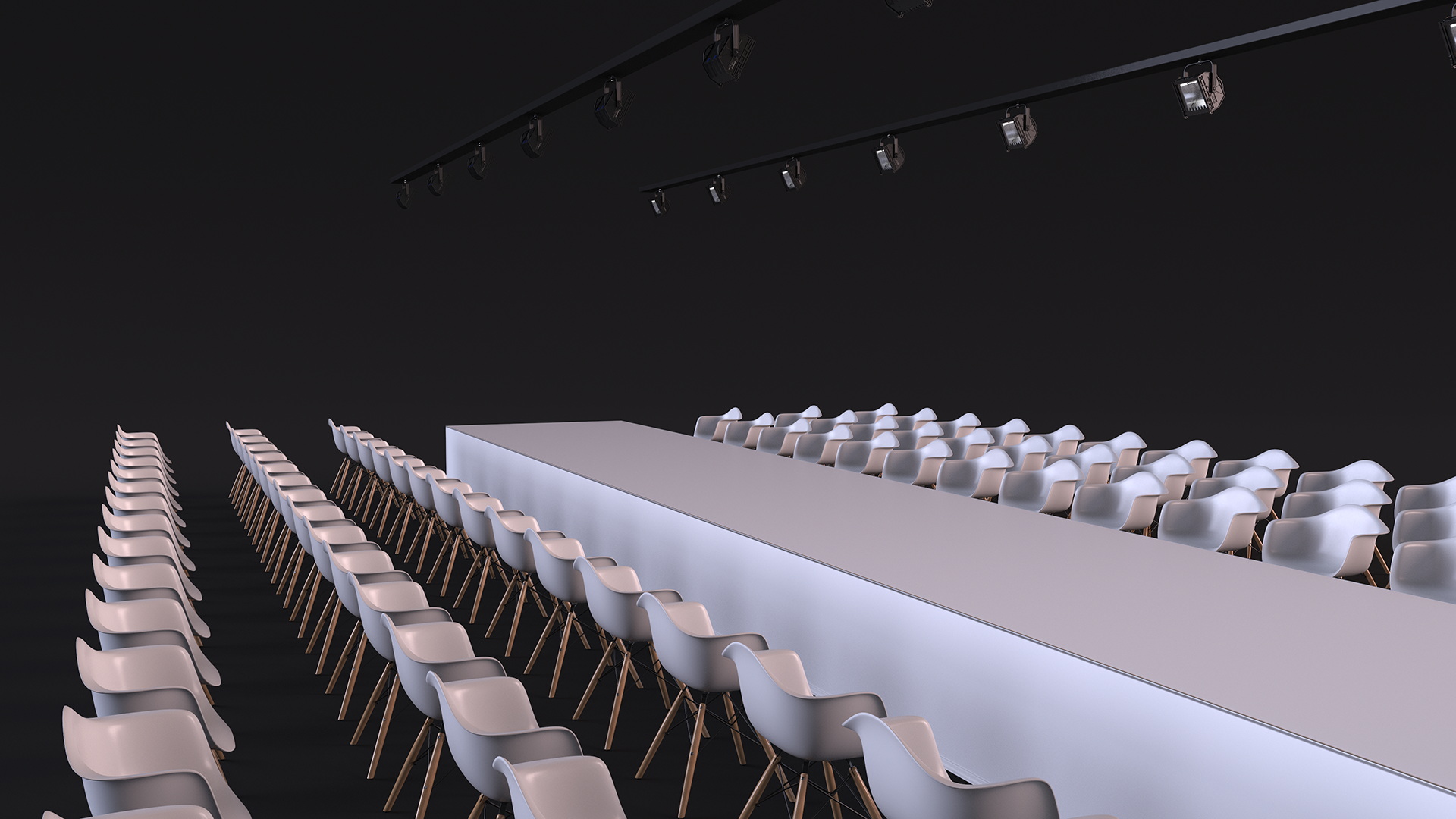 3D model Fashion Runway Stage