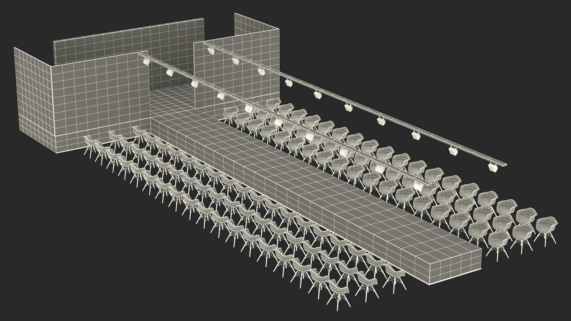 3D model Fashion Runway Stage