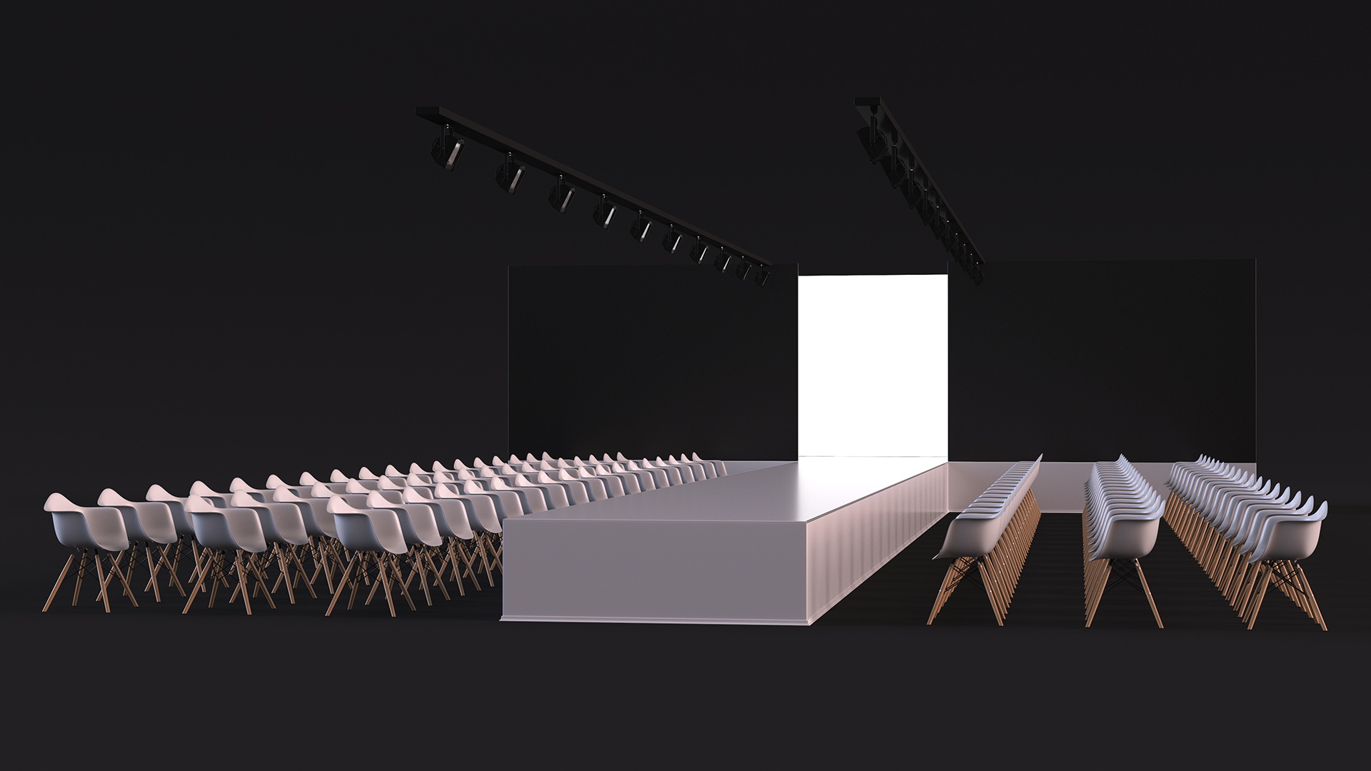 3D model Fashion Runway Stage