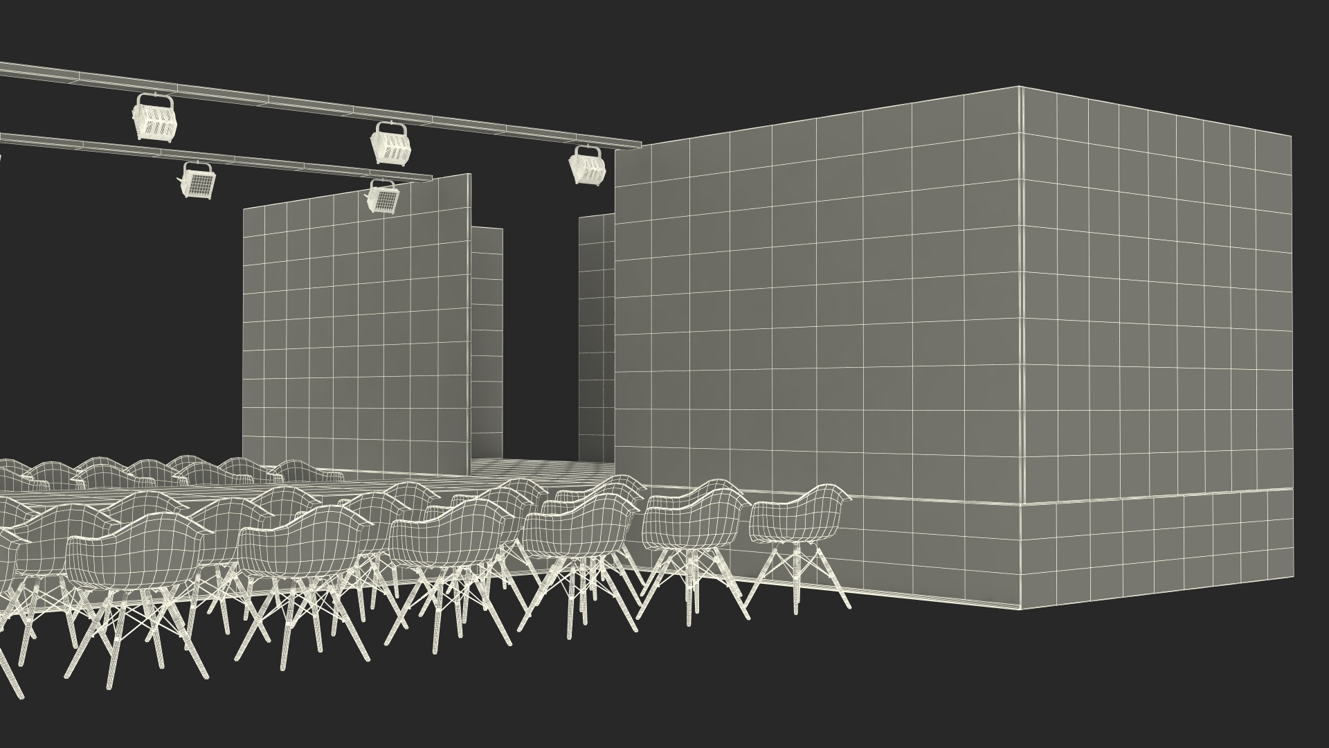 3D model Fashion Runway Stage
