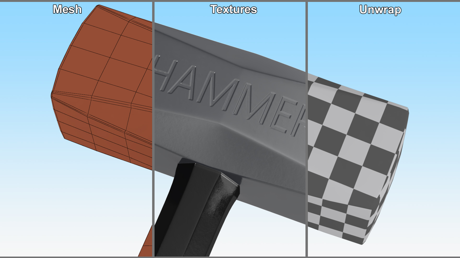 3D model Generic Metal Hammer