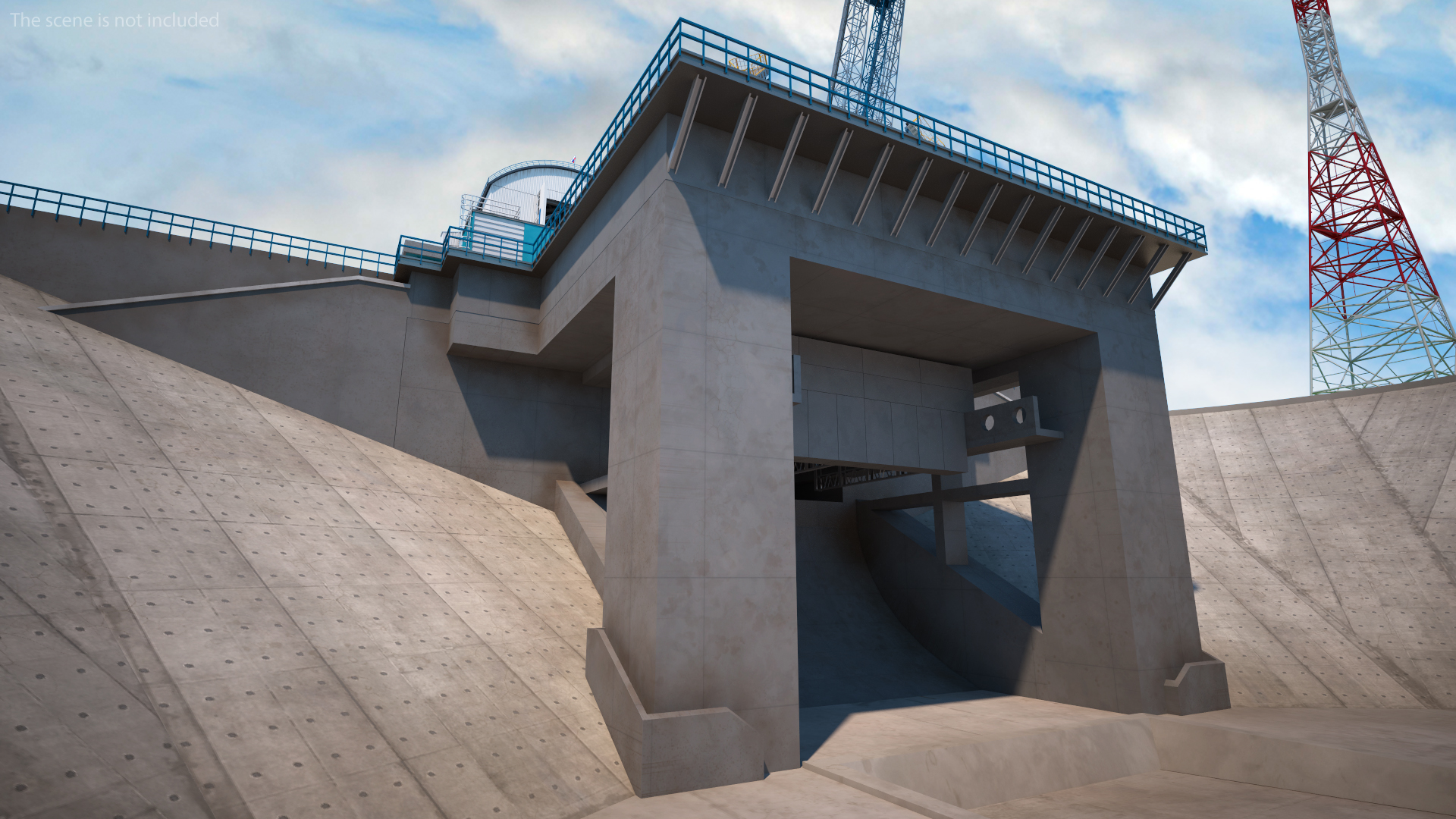 3D Vostochny Cosmodrome Russian Spaceport model