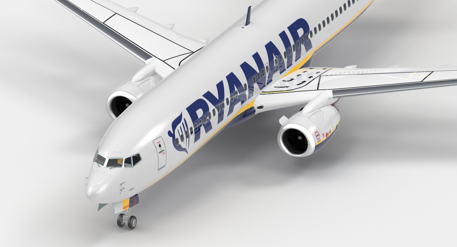 Boeing 737 800 Ryanair 3D