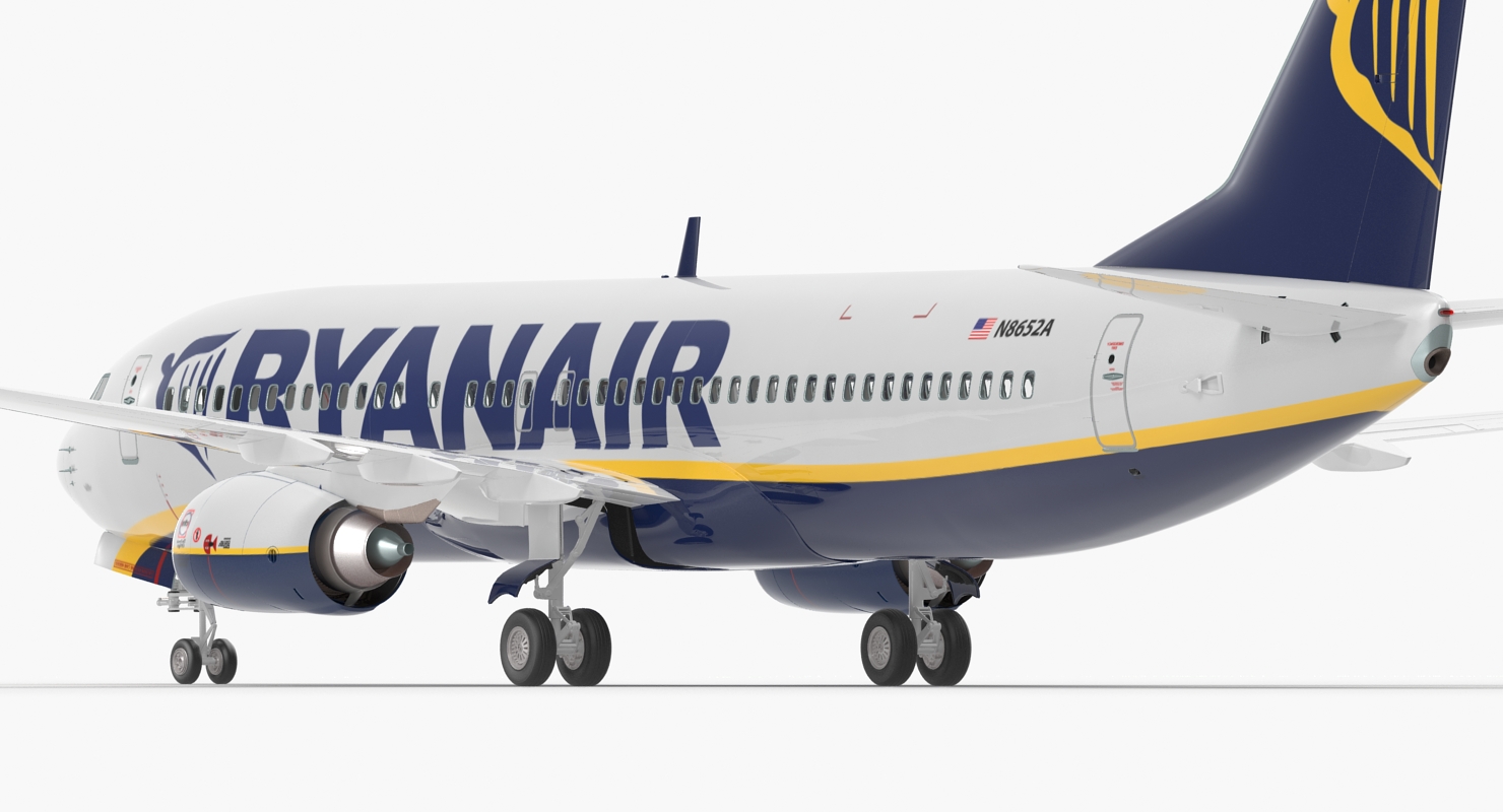 Boeing 737 800 Ryanair 3D