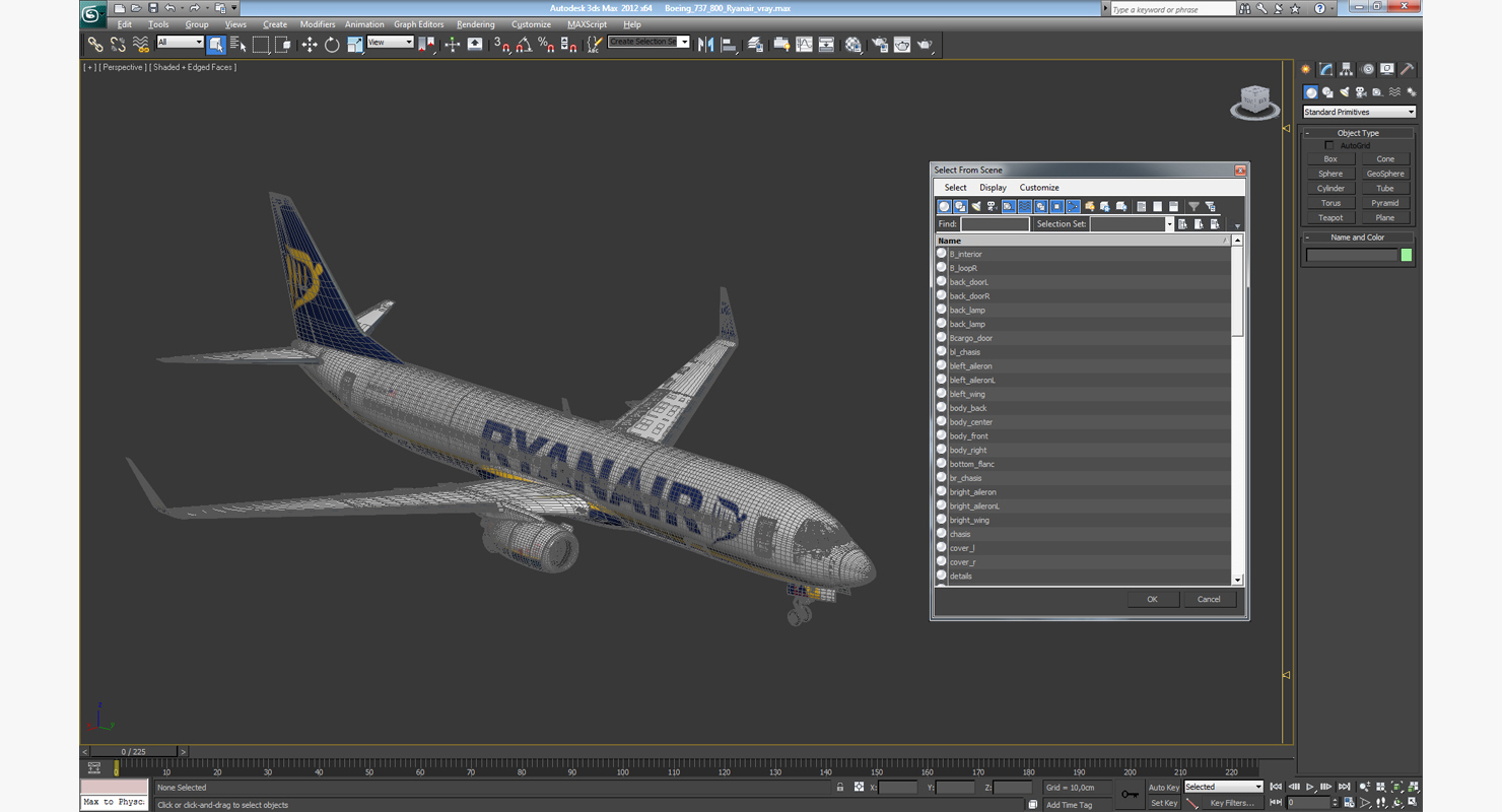 Boeing 737 800 Ryanair 3D