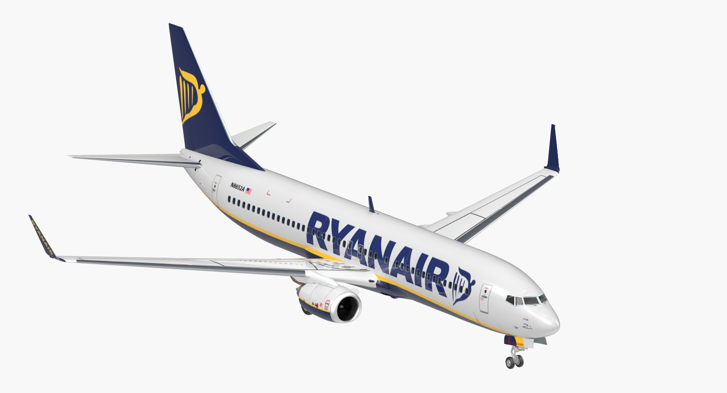 Boeing 737 800 Ryanair 3D