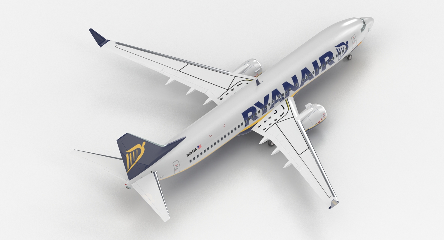Boeing 737 800 Ryanair 3D