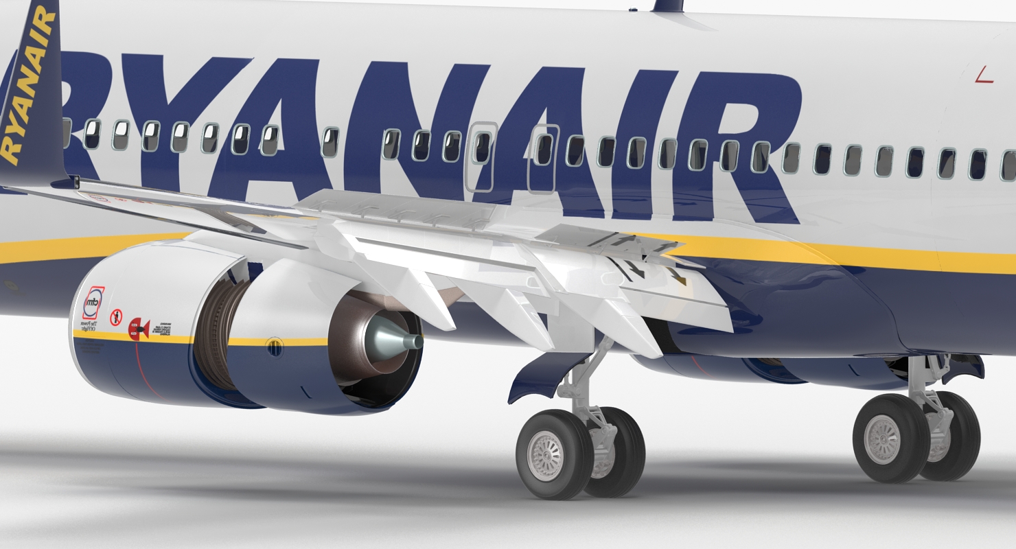 Boeing 737 800 Ryanair 3D