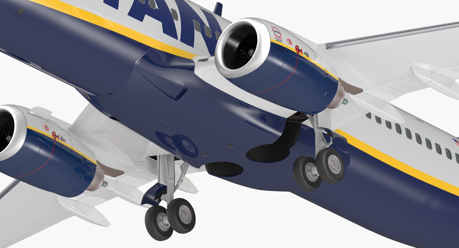 Boeing 737 800 Ryanair 3D