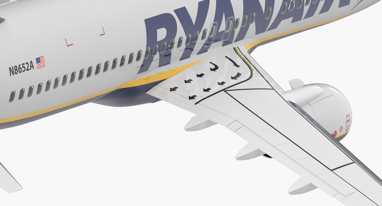 Boeing 737 800 Ryanair 3D