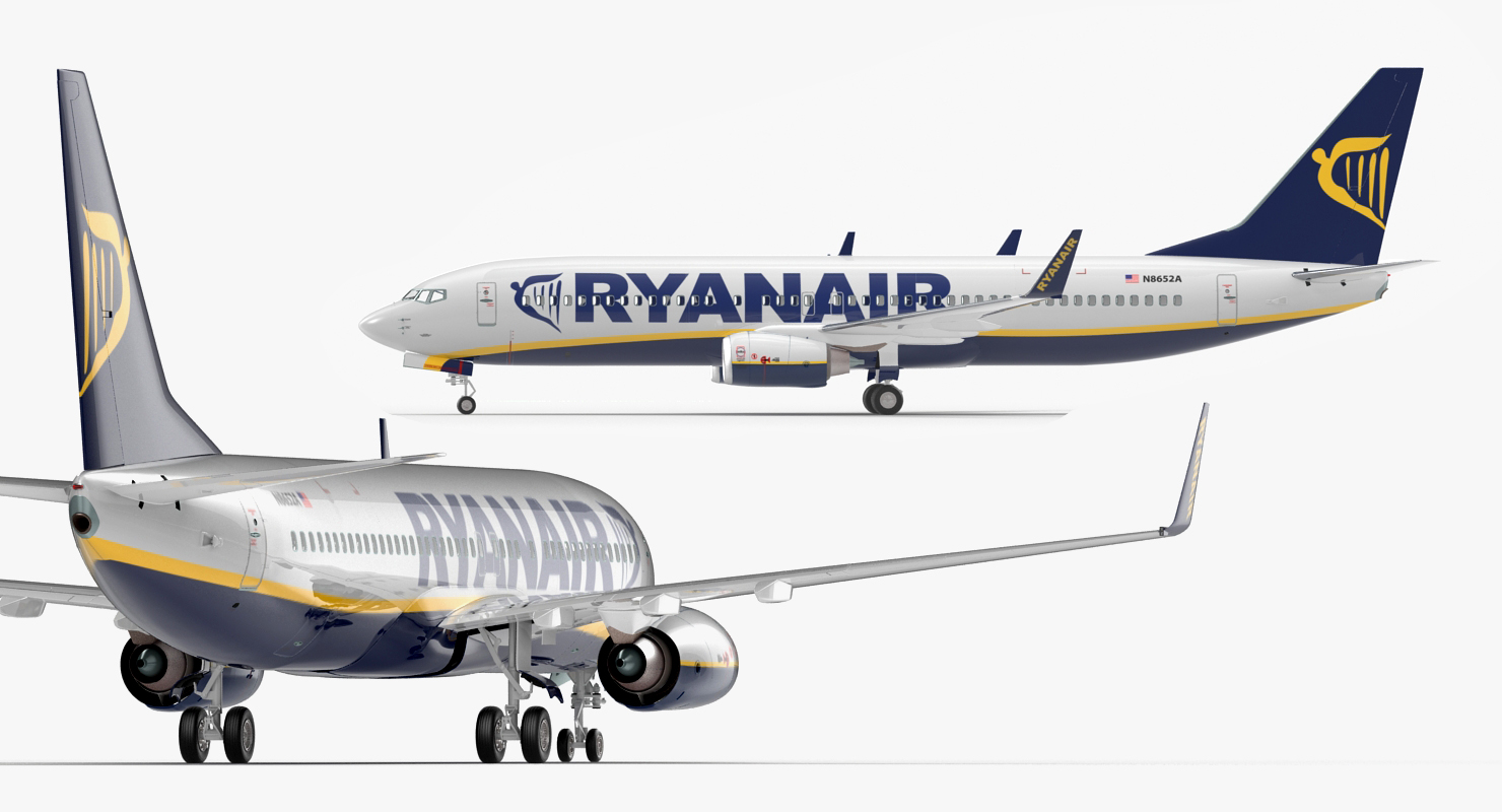Boeing 737 800 Ryanair 3D