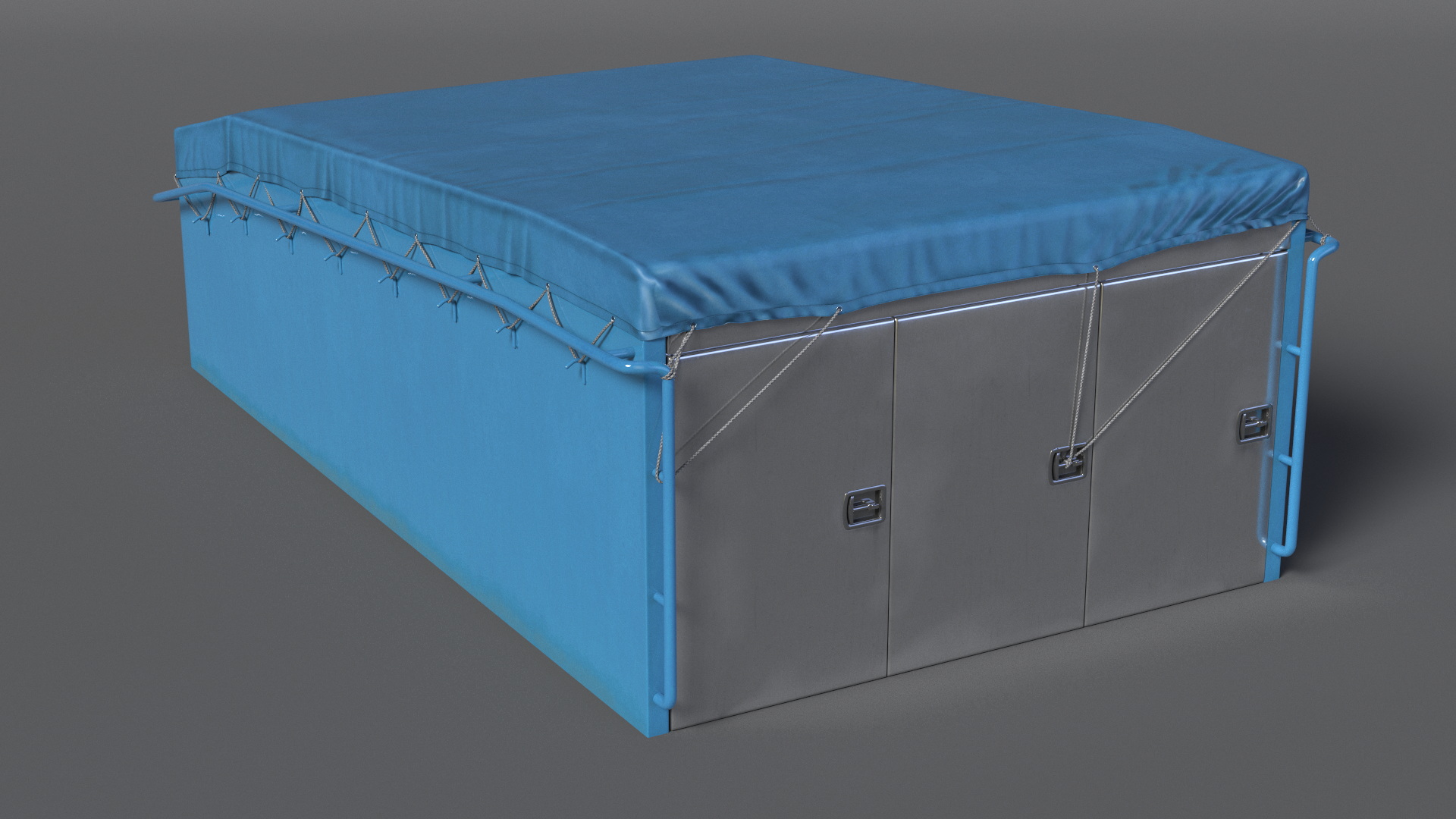 Body with Awning for Heavy Truck 3D