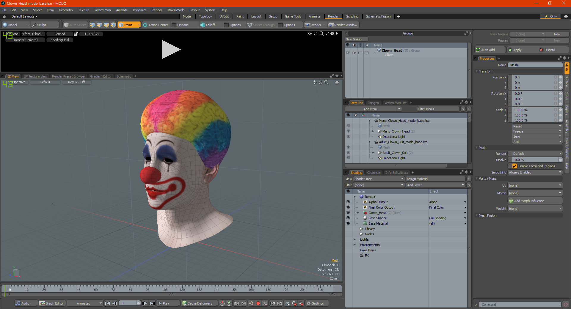 3D model Clown Head