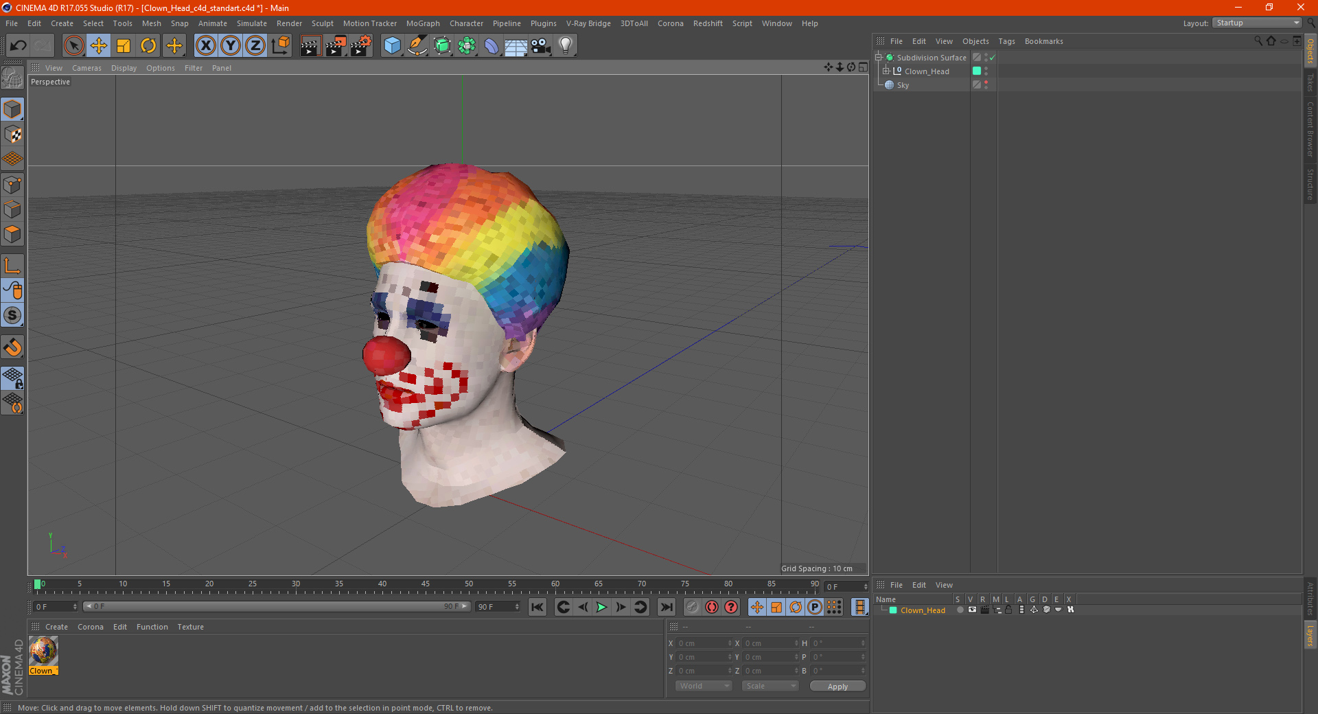 3D model Clown Head