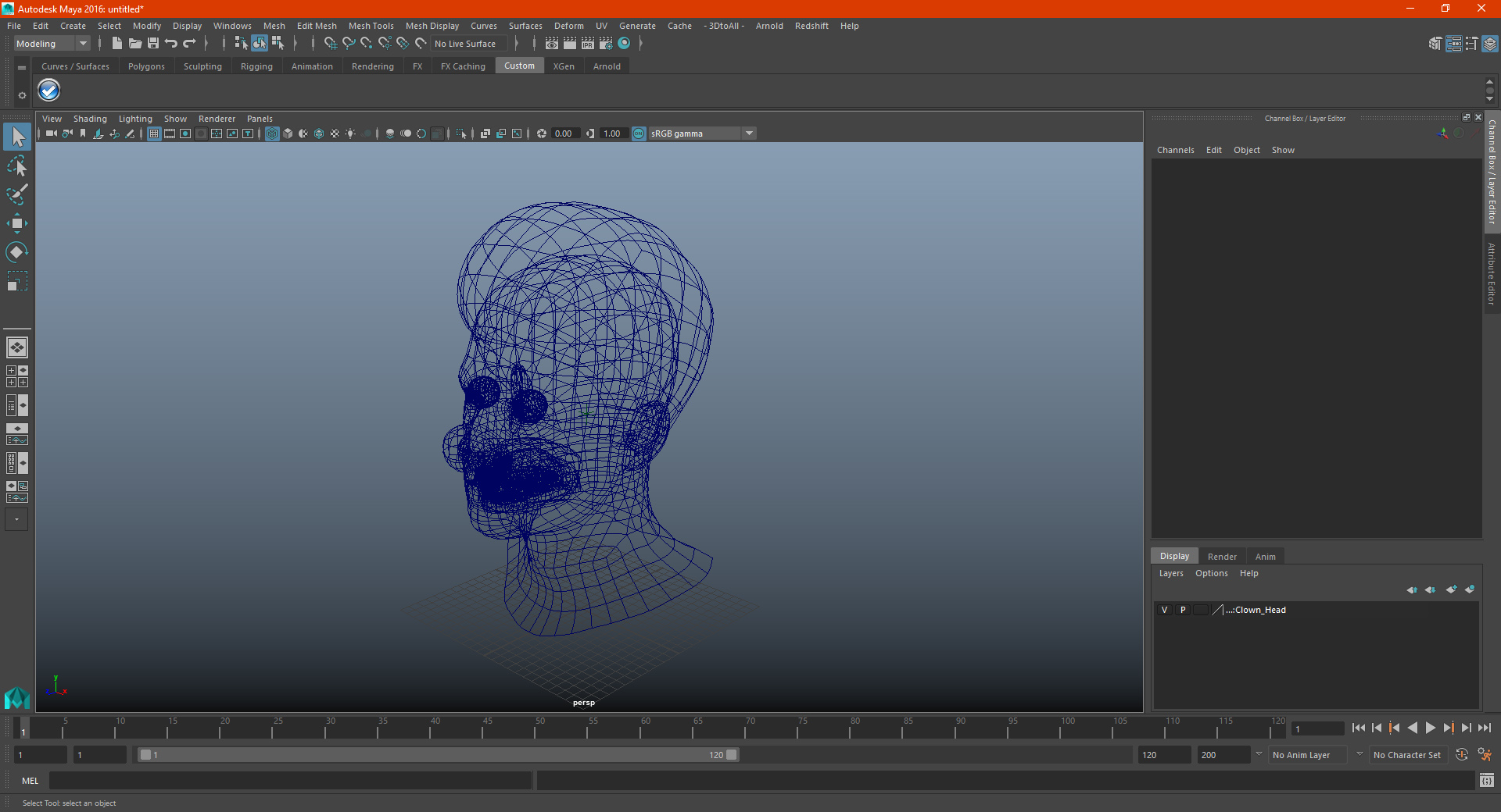 3D model Clown Head