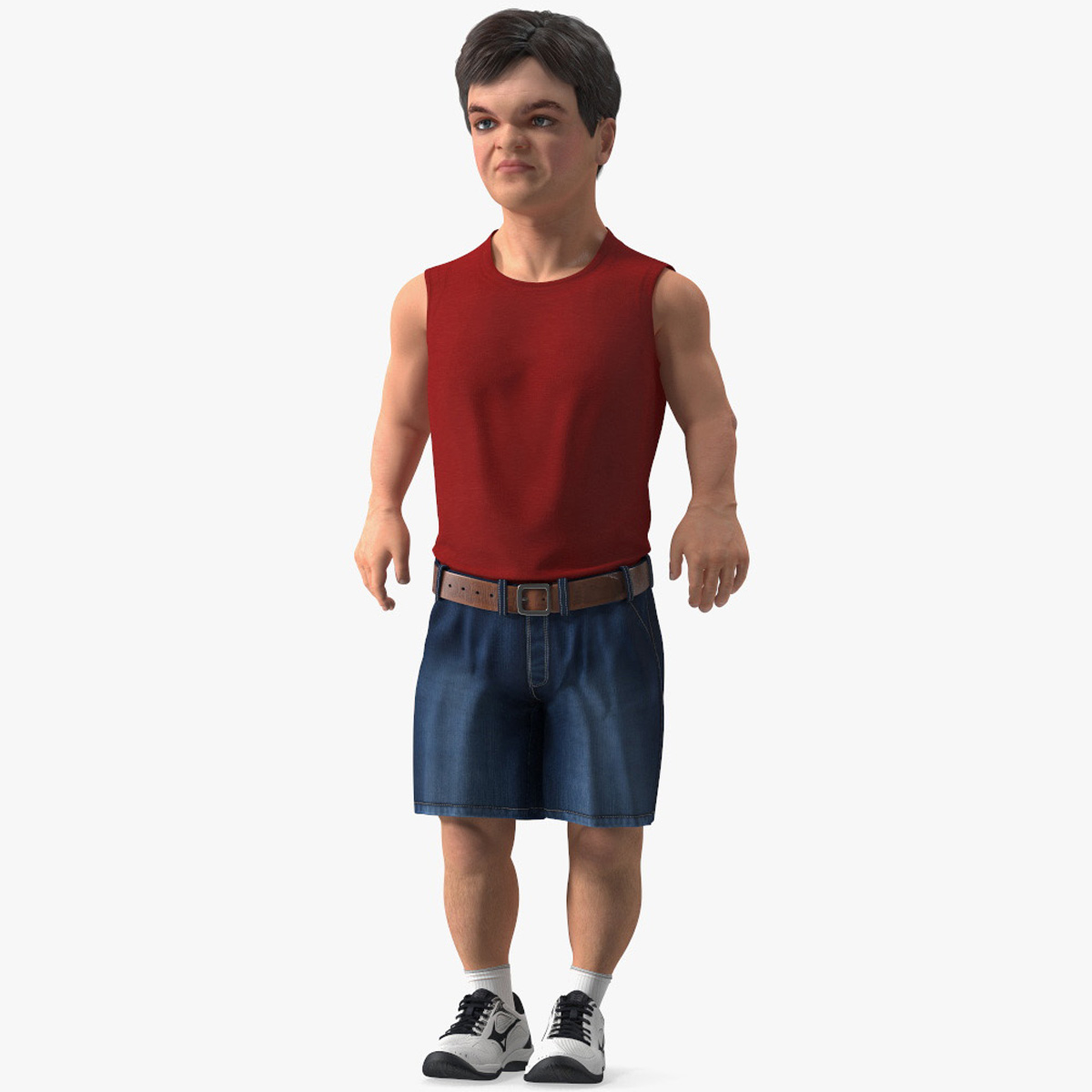 3D Character Dwarf Man Summer Style Rigged for Maya model