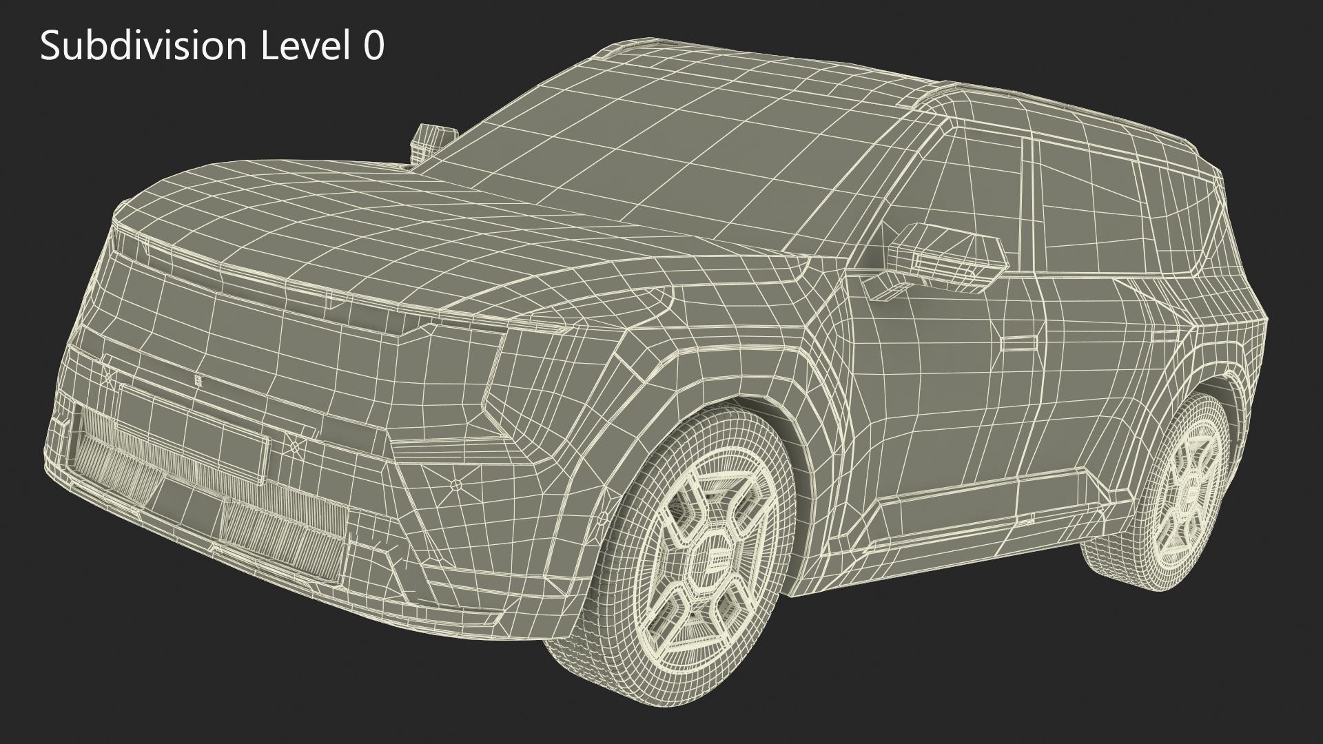 3D model Luxury Electric SUV White