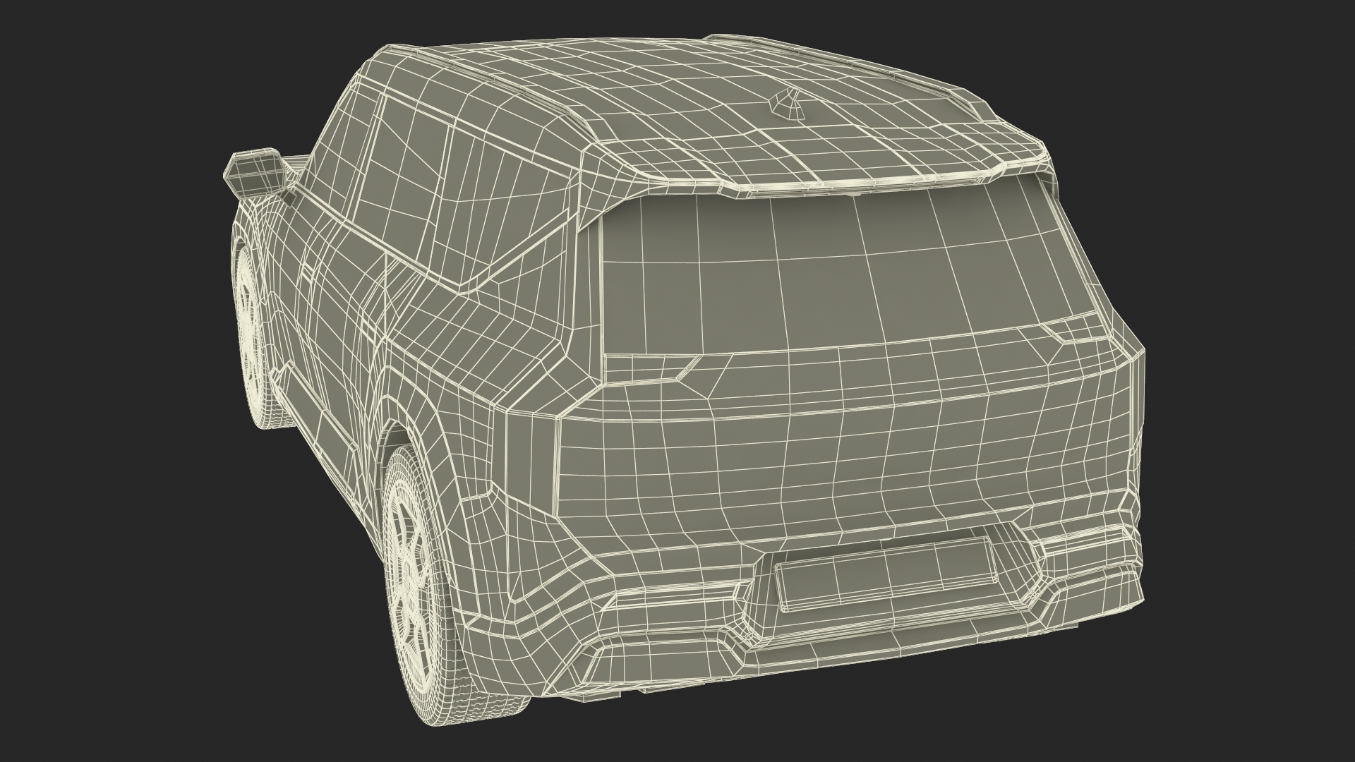 3D model Luxury Electric SUV White