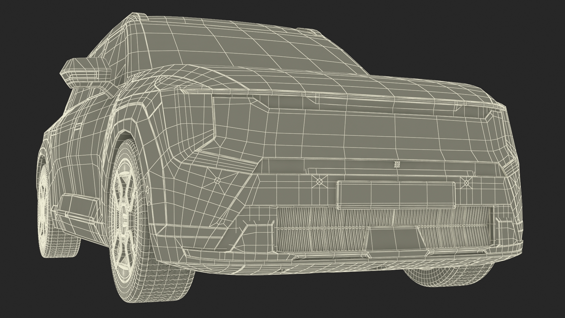 3D model Luxury Electric SUV White