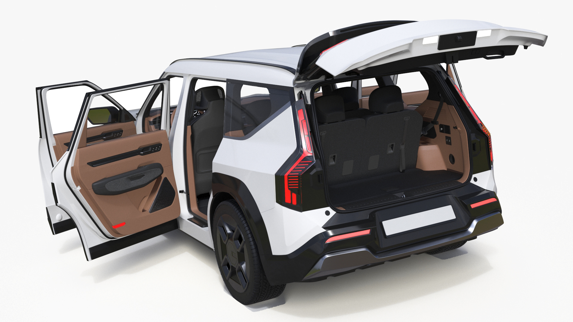 3D model Luxury Electric SUV White