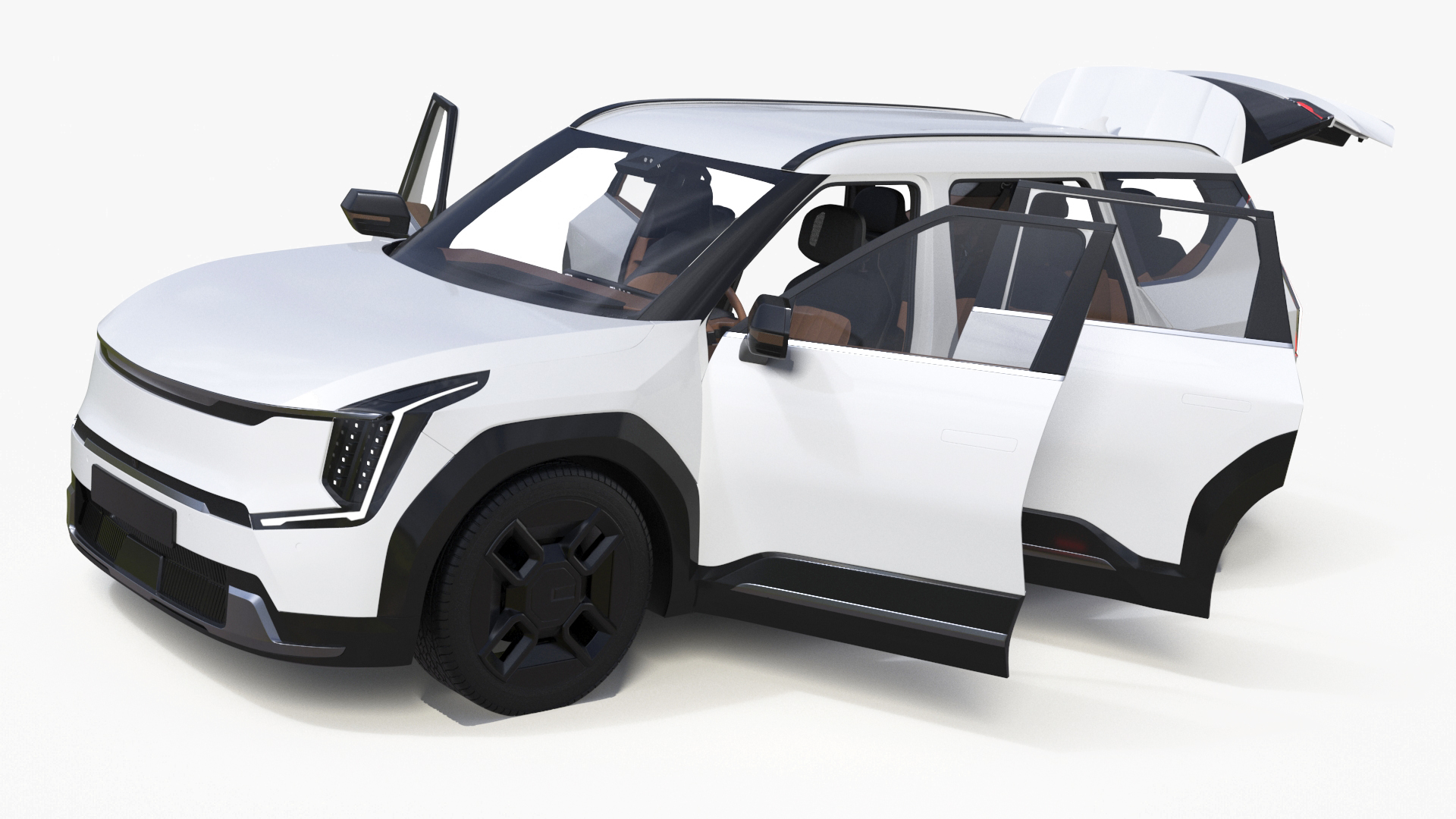 3D model Luxury Electric SUV White